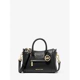 Michael Kors Carine Extra-Small Pebbled Leather Satchel Black One Size