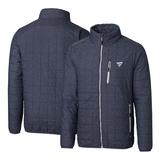 Men's Cutter & Buck Anthracite Fanatics Corporate Rainier Eco Insulated Full-Zip Puffer Jacket