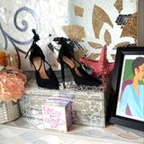 Nine West Shoes | Nine West Tainao Black Lace-Up Pump | Color: Black | Size: 7