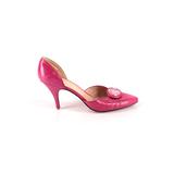 Reed Evins for Two City Kids Heels: Pumps Stilleto Cocktail Party Pink Solid Shoes - Women's Size 6 1/2 - Pointed Toe
