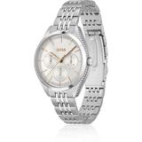 Boss Crystal Trimmed Stainless Steel Watch With Link Bracelet Women's Watches