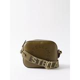 Perforated-logo Small Faux-leather Cross-body Bag