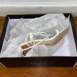 Nine West Shoes | New Nine West Ivory Strappy Women Sandals, Size 7m | Color: White | Size: 7