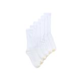 Gold Toe Harrington Crew Socks 6 Pack | Men's | White | Size One Size | Socks | Crew