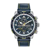 Citizen Promaster Skyhawk A-T Mens Blue Leather Strap Watch Jy8078-01l, One Size