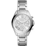 Modern Courier Midsize Chronograph Watch With Silver Tone Stainless Steel Strap For Bq3035