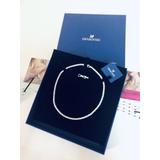 Swarovski Tennis Deluxe Necklace Silver Bridal Quality In Gift Box