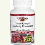 Natural Factors Cranrich Super Strength Cranberry Concentrate Vitamin 500 mg 90 Caps