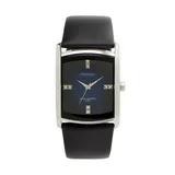 Armitron Men's Crystal Leather Watch - 20/4604DBSVBK, Size: Medium, Black