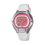 Casio Women's Sports Digital Chronograph Watch, White