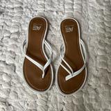 American Eagle Outfitters Shoes | American Eagle Flip Flop Sandlas | Color: White | Size: 8