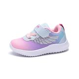 GEERS Girls' Sneakers PINK - Pink & Blue Butterfly Mesh Top-Strap Sneaker - Girls