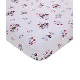 Disney Girls' Crib Sheets Pink - Disney Pink Minnie Floral Fitted Crib Sheet