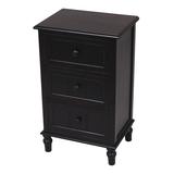 Decor Therapy Dining Tables Eased - Black Three-Drawer Accent Table
