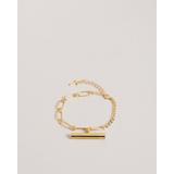 Ted Baker T-Bar Crystal Bracelet in Gold Colour THARSA, Women's Accessories