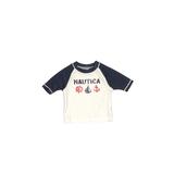 Nautica Rash Guard: White Solid Sporting & Activewear - Size 18 Month