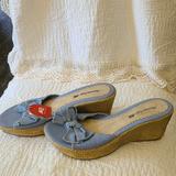 American Eagle Outfitters Shoes | Ae Womens Shoes | Color: Blue/Tan | Size: 7
