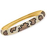 Multicolored Cz Leopard-print Bangle Bracelet In 18kt Gold Over Sterling - Metallic - Ross-Simons Bracelets