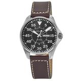 Hamilton Khaki Aviation Pilot Quartz Day Date Leather Strap Men's Watch H64611535 H64611535