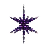 Vickerman 43Inch Purple Commercial Shatterproof 3D Snowflake Christmas Ornament