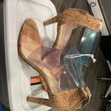 Jessica Simpson Shoes | Jessica Simpson Multi-Colored Cork Sandal Size 8 12 No Box **No Returns | Color: Blue/Purple | Size: 8.5