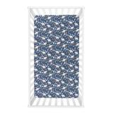 Trend Lab Fitted Crib Sheet Cotton in Blue, Size 28.0 W x 10.0 D in | Wayfair 103880