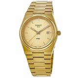 Tissot PRX Champagne Dial Gold-tone Steel Men's Watch T137.410.33.021.00 T137.410.33.021.00