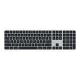 Apple Magic Keyboard with Touch ID and Numeric Keypad Wireless, Silver/Black Keys (MMMR3LL/A)