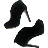 Jessica Simpson Shoes | Jessica Simpson Rachie Black Vegan Suede Platform Stiletto Heel Ankle Boots | Color: Black | Size: 6.5