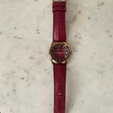 Michael Kors Accessories | Michael Kors Channing Red Dial Red Leather Watch | Color: Gold/Red/Tan | Size: Os