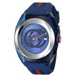 Gucci Accessories | Gucci Nwt Unisex Ya137104 Sync Two-Tone Silicone Watch Os | Color: Blue | Size: Os