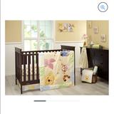 Disney Accessories | Disney Winnie The Pooh 7-Piece Nursery Crib Bedding Set - Peeking Pooh | Color: Yellow | Size: Crib Size