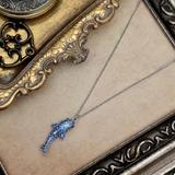 Kate Spade Jewelry | Kate Spade California Dreaming Shark Necklace | Color: Blue/Silver | Size: Os
