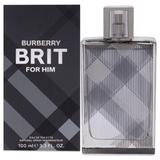 Burberry Other | Burberry Brit For Men By Burberry Eau De Toilette Spray Nwt | Color: Black/Gray | Size: 3.3 Fl. Oz.