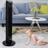 ESHOO 32 Inch Electric Oscillating Tower Fan w/ Remote Control, 3 Speed Adjustment,For Indoor, Bedroom & Home Office in Black | Wayfair