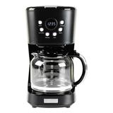 HADEN Modern 12-Cup Programmable Coffee Maker w/ Strength Controls, Glass in Gray/Black, Size 14.0 H x 7.5 W x 9.5 D in | Wayfair 75098