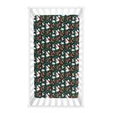 Trend Lab Fitted Sheet Cotton in Black/Green, Size 28.0 W x 10.0 D in | Wayfair 103891