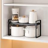 Umber Rea Suction Grip Stainless Steel Under Sink Organizer Stainless Steel in Gray, Size 9.96 H x 23.62 W x 10.9 D in | Wayfair 02DQY7454PNWRSLPQ4