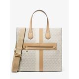 Kempner Large Logo Stripe Tote Bag