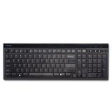 Kensington Slim Type Standard Keyboard, 104 Keys, Black/silver ( KMW72357 )
