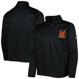 Youth Under Armour Black Maryland Terrapins Fleece Quarter-Zip Jacket
