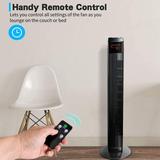 Simple Deluxe 36 Electric Oscillating Tower Fan w/ Remote Controland Large LED Display, Great For Indoor, Bedroom & Home Office in Black | Wayfair