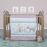 Sammy & Lou Enchanted Garden 4 Piece Crib Bedding Set Polyester in Gray, Size 28.0 W in | Wayfair 55563