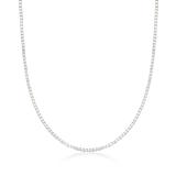 1mm 14kt White Gold Box Chain Necklace