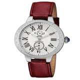Astor Swiss Quartz Burgundy Genuine Leather Strap Watch 40mm - Metallic - Gevril Watches