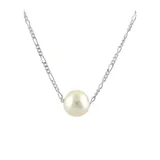 Belk & Co Freshwater Pearl Necklace in Sterling Silver, 17 in