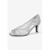 Women's Picaboo Pump by Easy Street in Silver Glitter (Size 7 M)