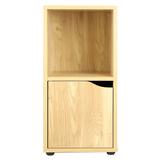Home Basics 2 Cube Wood Storage Shelf with Doors by HDS Trading Corp in Wood