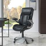 Serta 3-D Active Back Big & Tall Office Managers Chair with Memory Foam Seat Black Bonded Leather