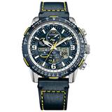 Citizen Men s Promaster Skyhawk AT Blue Dial Leather Strap Watch JY8078-01L